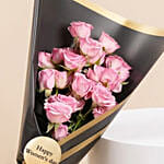 Happy Women's Day Spray Rose Bouquet