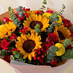 Yellow and Red Floral Energy Bouquet