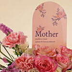 Pink Floral Gift for Mom with Sweet Surprises