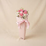Gentle Love carnations and Roses Posy