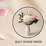 2 in 1 Everlasting Rose & Austin Bouquet with Hidden Vase