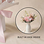 2 in 1 Pink Hydrangea & Rose Bouquet with Hidden Vase