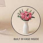2 in 1 Pink Rose Bouquet with Hidden Vase