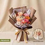 2 in 1 Rose & Carnation Bouquet with Hidden Vase