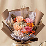 2 in 1 Rose & Carnation Bouquet with Hidden Vase