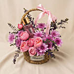 Victoria Secret Body Mist And Flowers Basket