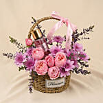 Victoria Secret Body Mist And Flowers Basket