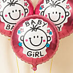 Bouquet of 3 Its Girl Balloon