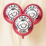 Bouquet of 3 Its Girl Balloon