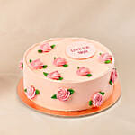 Moms Love Lily Hand Bouquet with Cake