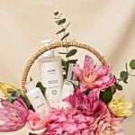 Body Care And Flowers Basket