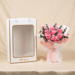 2 in 1 Pink Rose Bouquet with Hidden Vase
