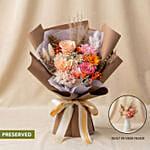 2 in 1 Rose & Carnation Bouquet with Hidden Vase