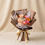 2 in 1 Rose & Carnation Bouquet with Hidden Vase