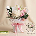 2 in 1 Everlasting Rose & Austin Bouquet with Hidden Vase