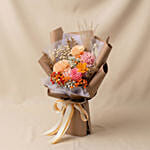 2 in 1 Rose & Carnation Bouquet with Hidden Vase