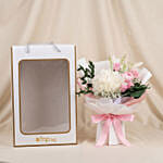 2 in 1 Everlasting Rose & Austin Bouquet with Hidden Vase