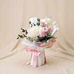 2 in 1 Everlasting Rose & Austin Bouquet with Hidden Vase