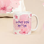 Love You Mom Gift Set with Preserve Flowers Bouquet