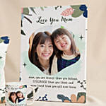 Love You Mom Personalised Canvas Frame Cushion & Mug