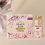 Preserved Hydrangea Bouquet with Birdnest Peach Gum