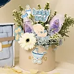 Its a Baby Boy Floral & Essentials Gift Set For Newborns