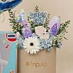Its a Baby Boy Flowers giftset with Balloon