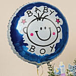 Its a Baby Boy Flowers giftset with Balloon