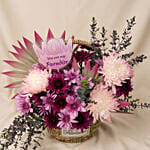 Mixed Flowers Basket for Mothers Day