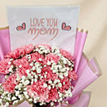 Mothers Love Pink Carnations Bouquet