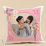 Personalised Flowers Vases with Cushion & Mug for Mom
