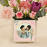 Personalised Flower Vase Arrangement for Mom