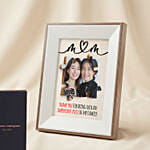 Happy Mothers Day Personalised Photo Frame with Perfume