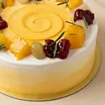 Eggless Chantilly Fruit Cake For Birthday Celebrations