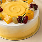 Eggless Chantilly Fruit Cake For Birthday 6 inches