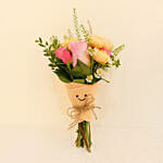 Smiley Mini Jellycat Pastel Flowers Bouquet
