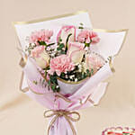 Mother Day Pink Flowers & Bento cake Bundle