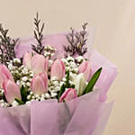 Elegant Tulips Bouquet for Mom