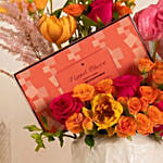 Flowers and Royce Chocolate Box Combo