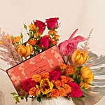 Flowers and Royce Chocolate Box Combo