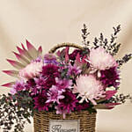 Mixed Flowers Basket for Mothers Day