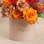 Sunset Flowers Arrangement Box