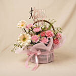 Carnations Basket for Mothers Day