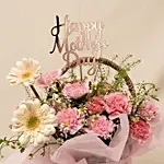 Carnations Basket for Mothers Day
