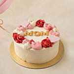 Mothers Love Rose Hand Bouquet with Cake