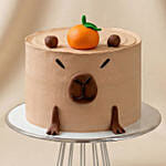 Capybara Red Velvet Cake