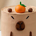 Capybara Red Velvet Cake