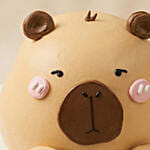 Cute Capybara Birthday Cake