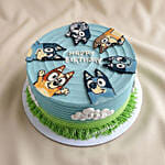 Happy Bluey Birthday Cake