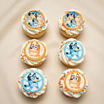 Bluey Themed Cupcakes